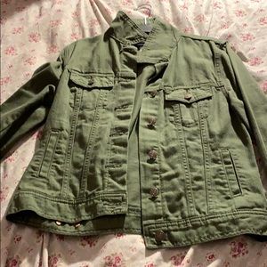 Olive jean jacket